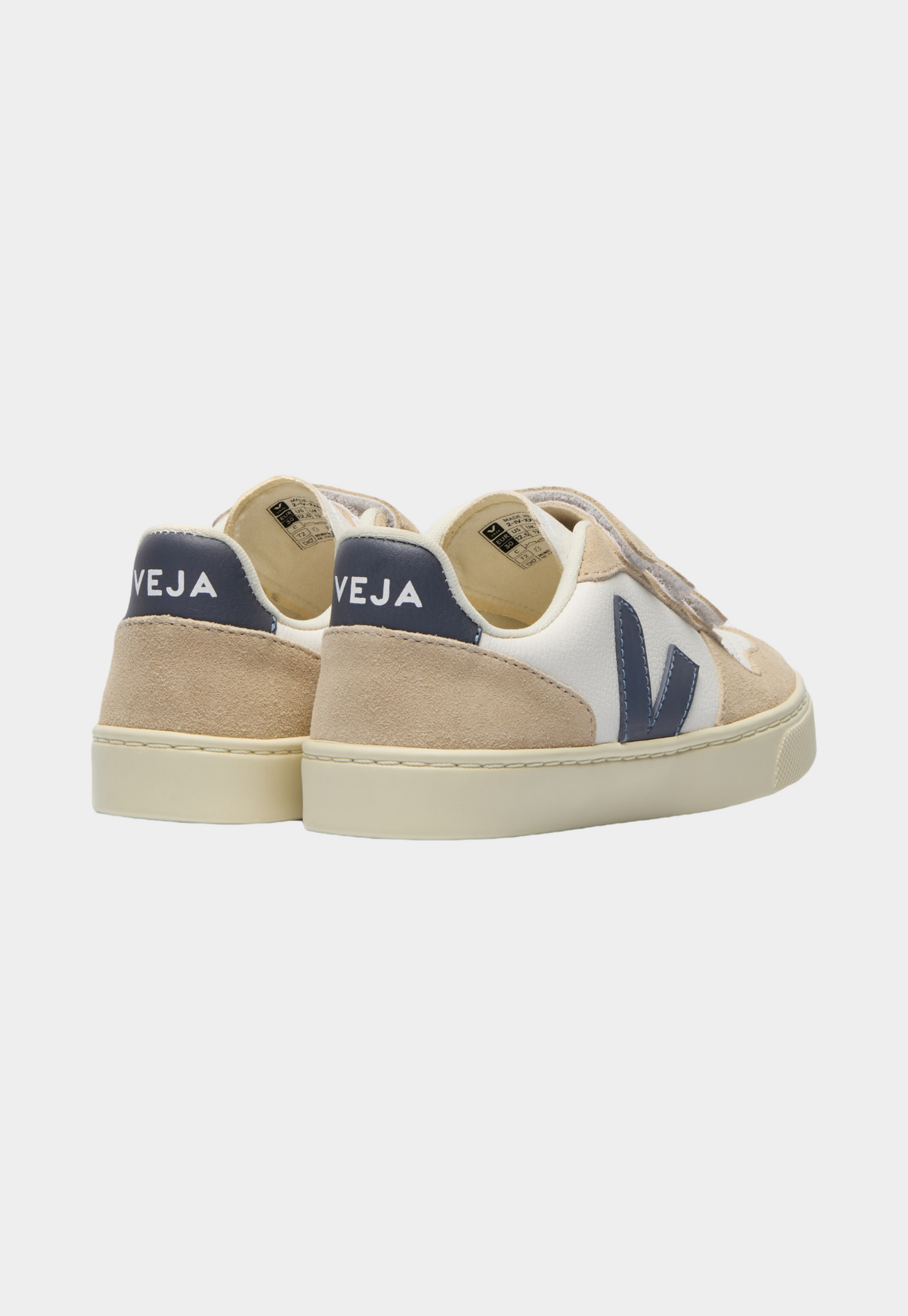 Beige סניקרס עם סקוצ'ים לתינוקות Veja Small V-10 VEJA
