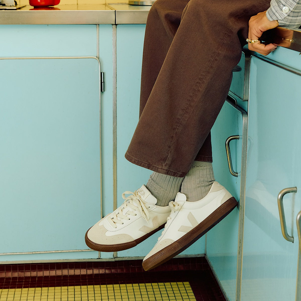 Light Steel Blue סניקרס לגברים Volley O.T. VEJA