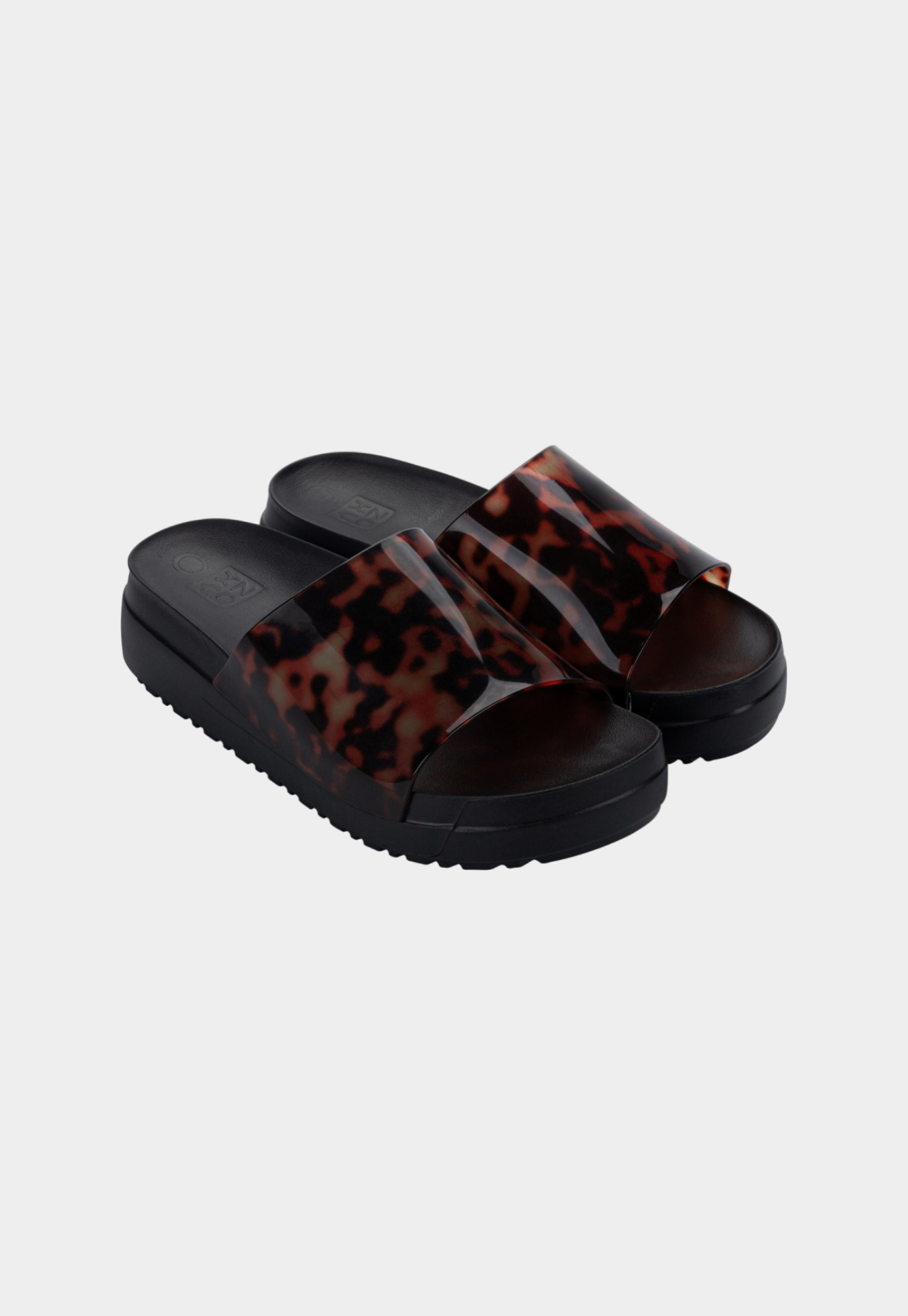 כפכפי גומי בהדפס מנומר לנשים Up