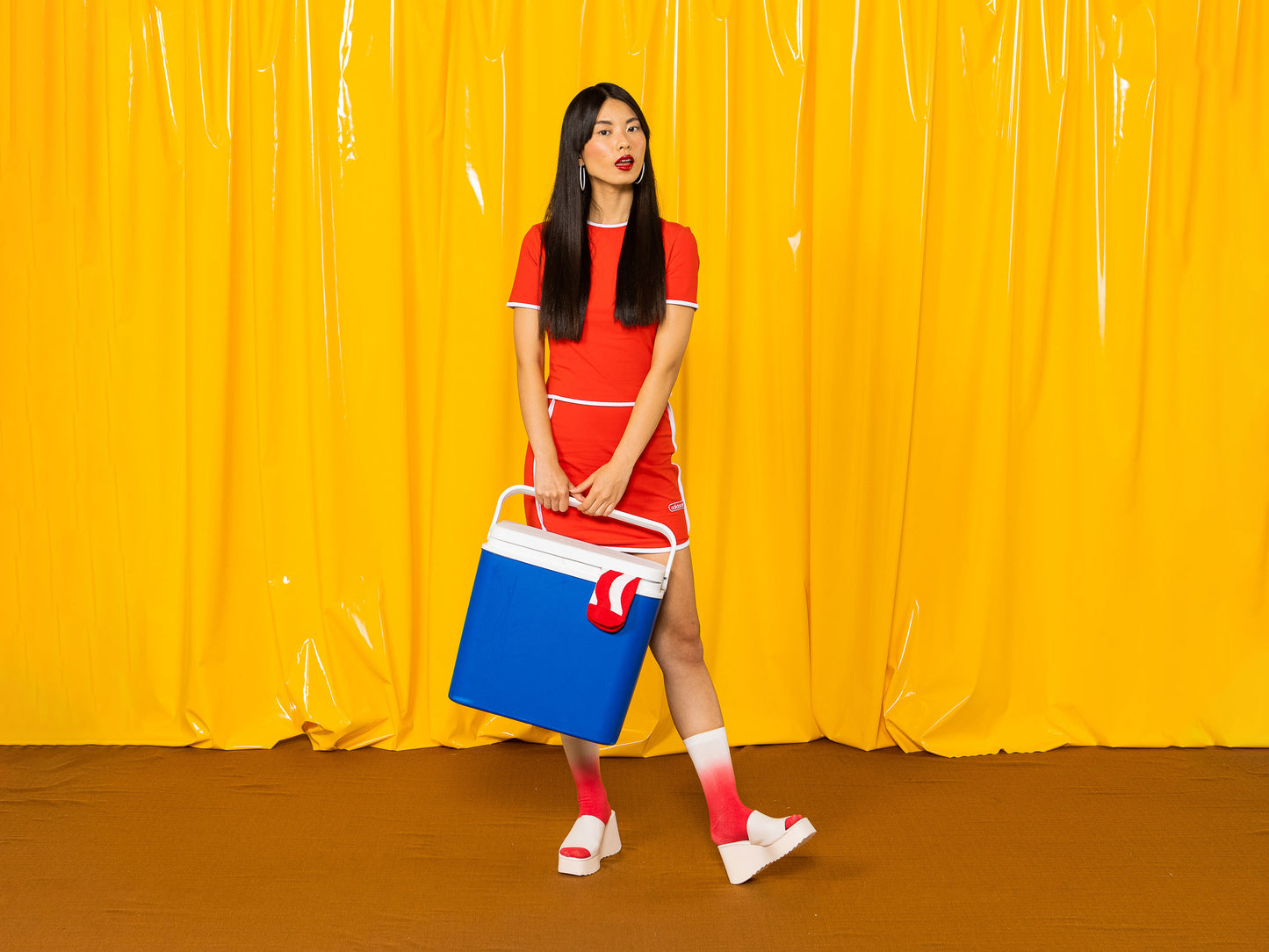 Orange מארז 2 זוגות גרביים Ice Tea Strawberry EMS