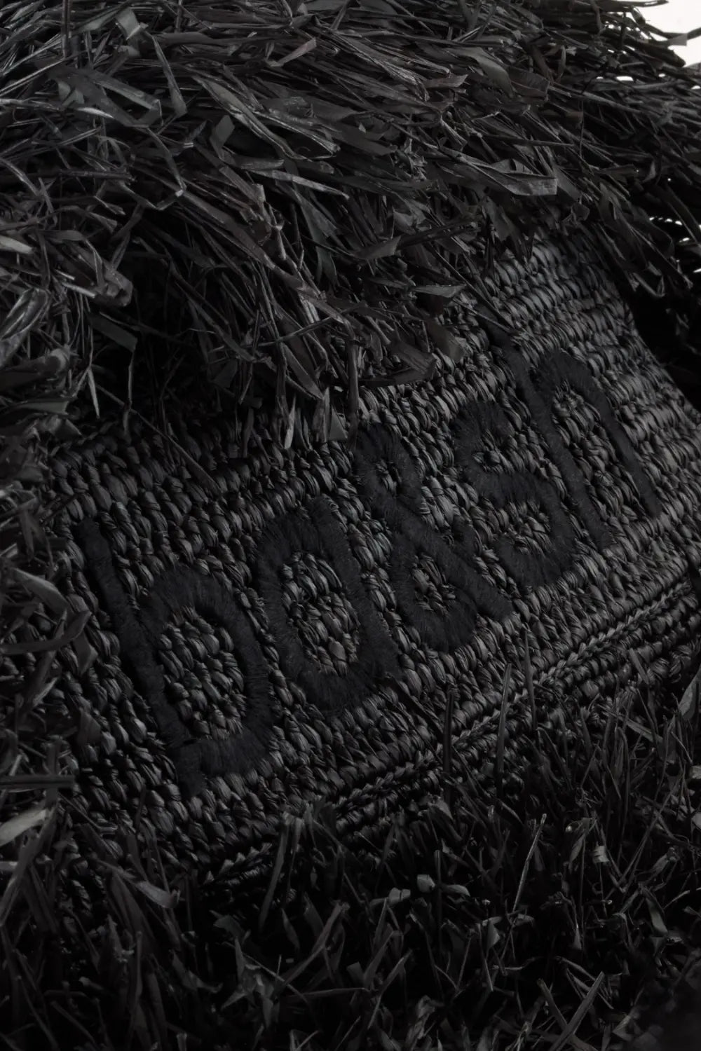 Black תיק צד מעור לנשים June Fringed Raffia BA&SH