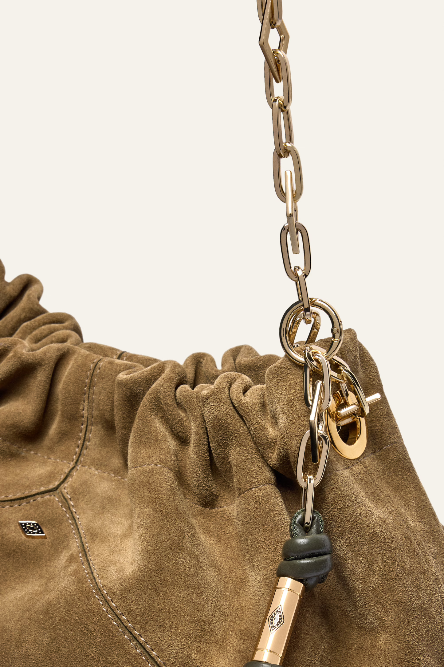 Dark Olive Green תיק צד לנשים June BA&SH