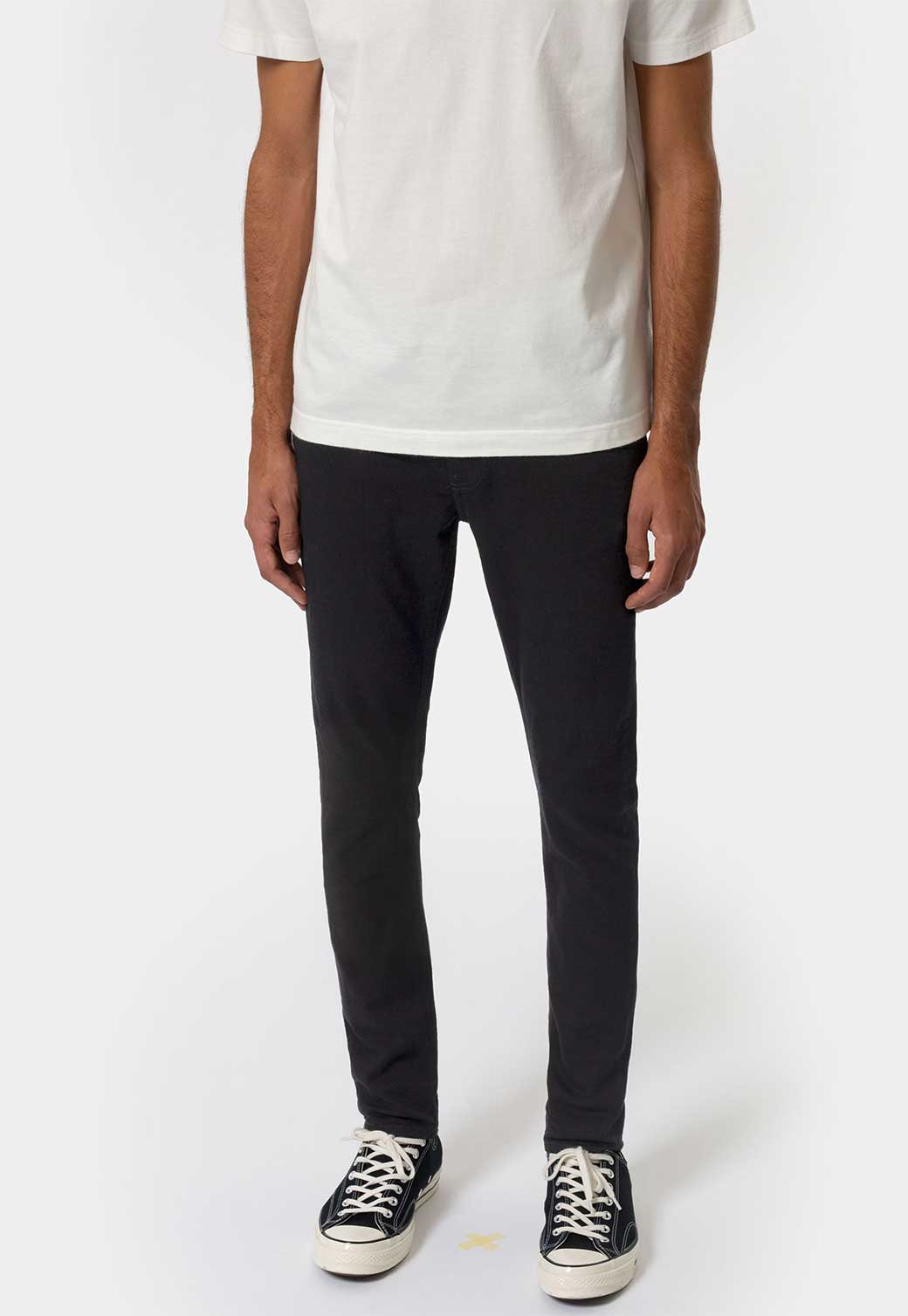 Lavender ג'ינס ארוך לגברים Skinny Lin - Black Black NUDIE