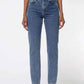 Dim Gray ג'ינס ארוך לנשים Breezy Britt - Friendly Blue NUDIE