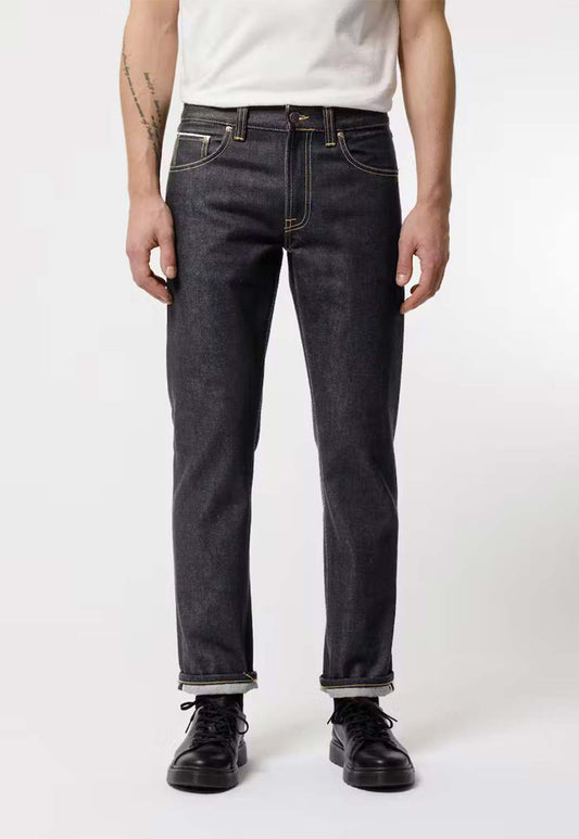 Dark Slate Gray ג'ינס ארוך לגברים Gritty Jackson - Dry Maze NUDIE