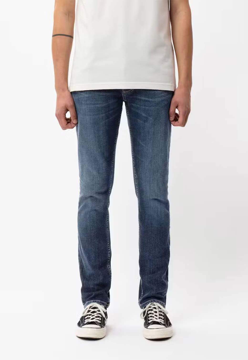 Lavender ג'ינס ארוך Straight לגברים Grim Tim - Indigo Myth NUDIE