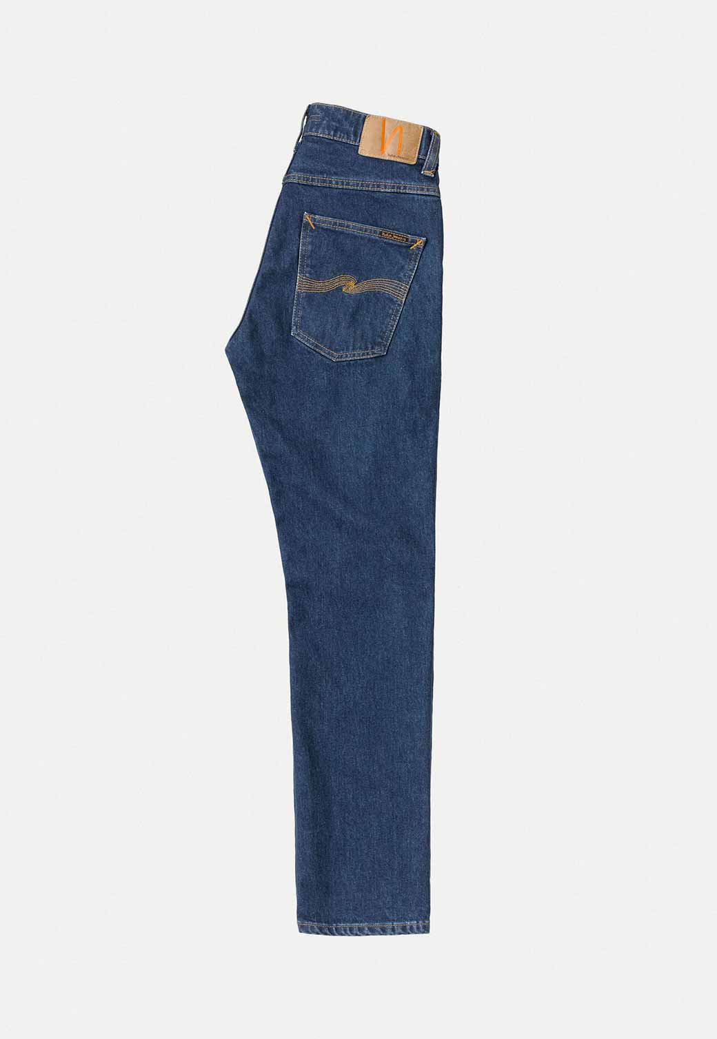 Dark Slate Gray ג'ינס ארוך Straight לגברים Grim Tim - Bluish Blue NUDIE