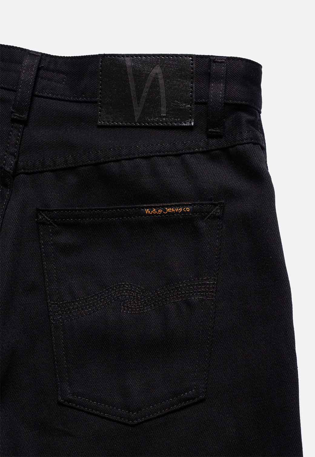 White Smoke ג'ינס ארוך Mom לנשים Breezy Britt- Everblack NUDIE