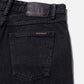Black ג'ינס קצר לנשים Maud Shorts - Black Stone NUDIE