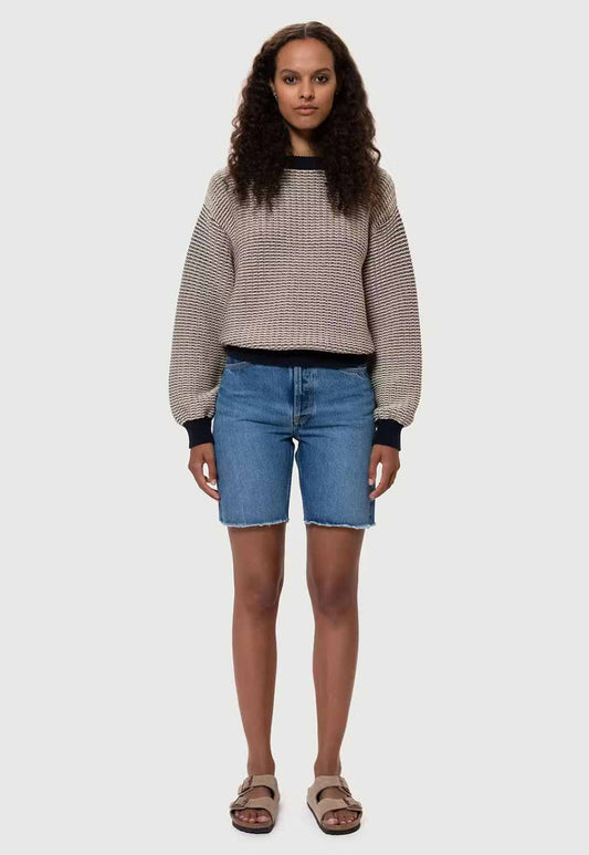 Lavender ג'ינס קצר לנשים Maud Shorts - Nostalgic Blue NUDIE