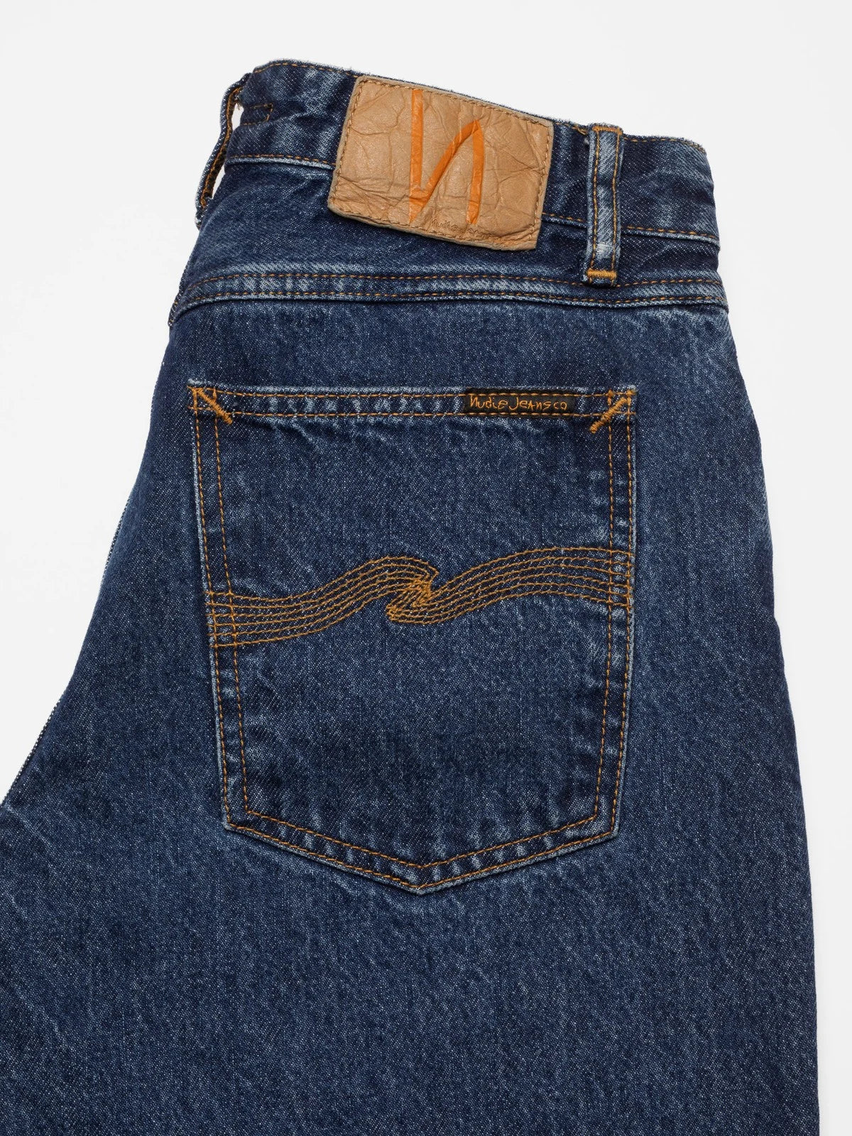 Beige ג'ינס ארוך לנשים Wide Heidi Low Waist NUDIE