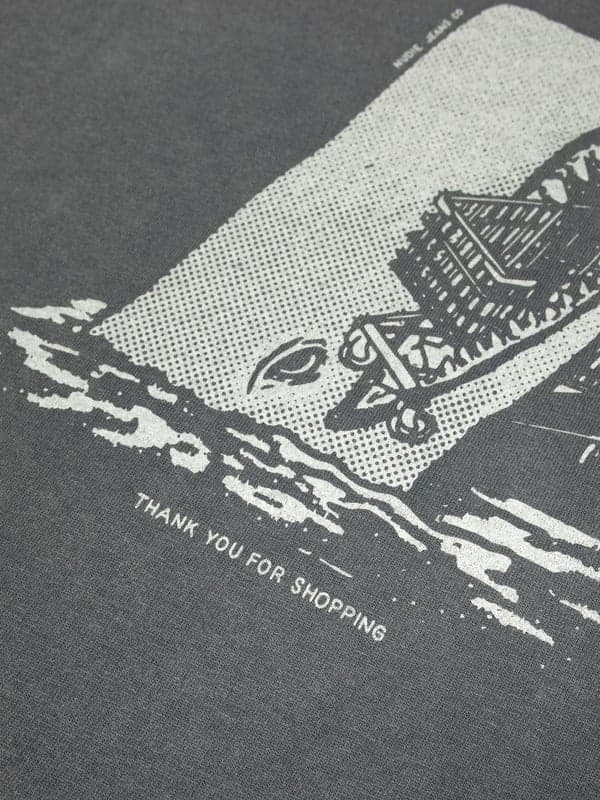 Dim Gray טי שירט קצרה לנשים Rita NUDIE