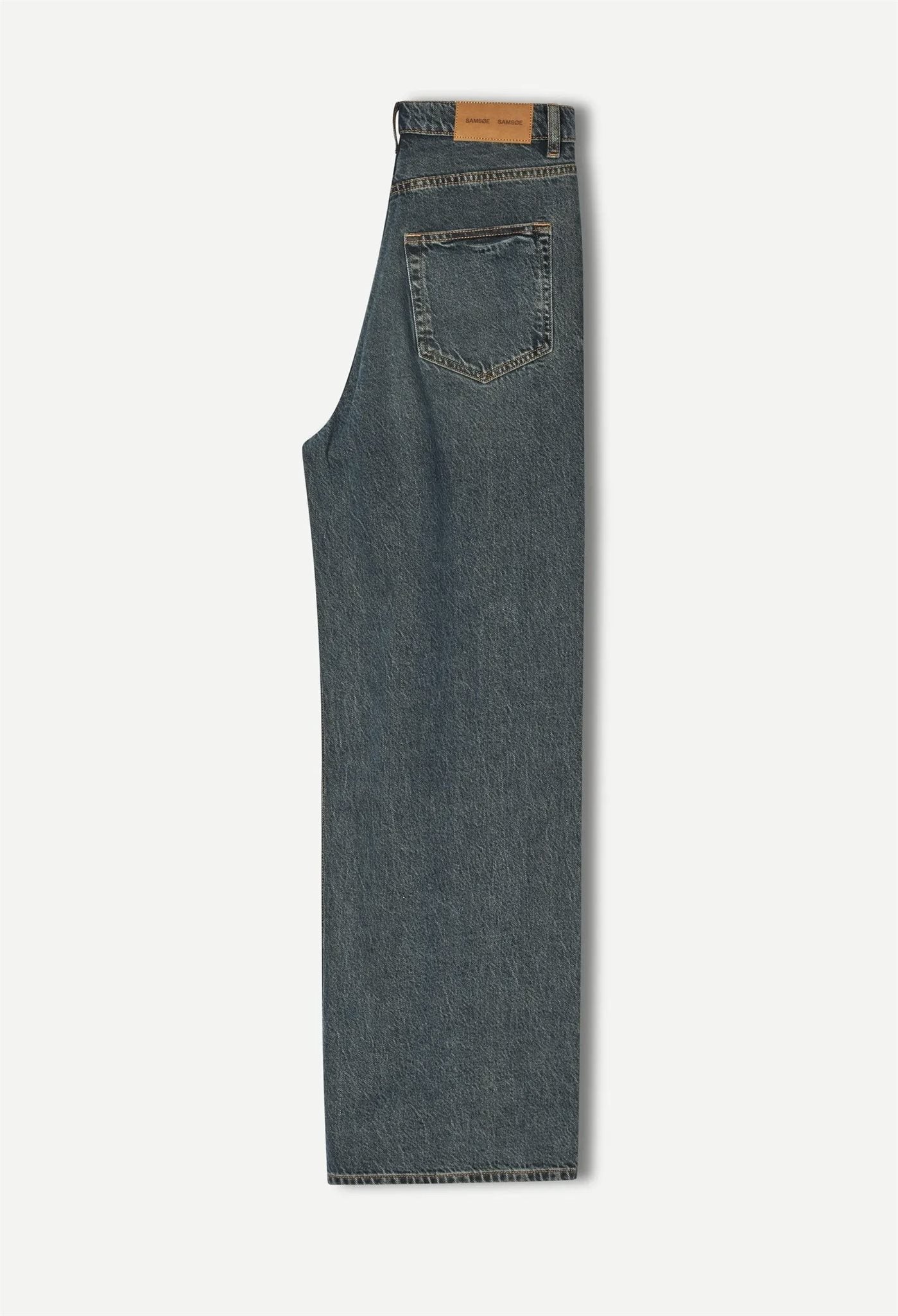 Dark Slate Gray ג'ינס ארוך לנשים Sarebecca - Wide Fit SAMSOE SAMSOE