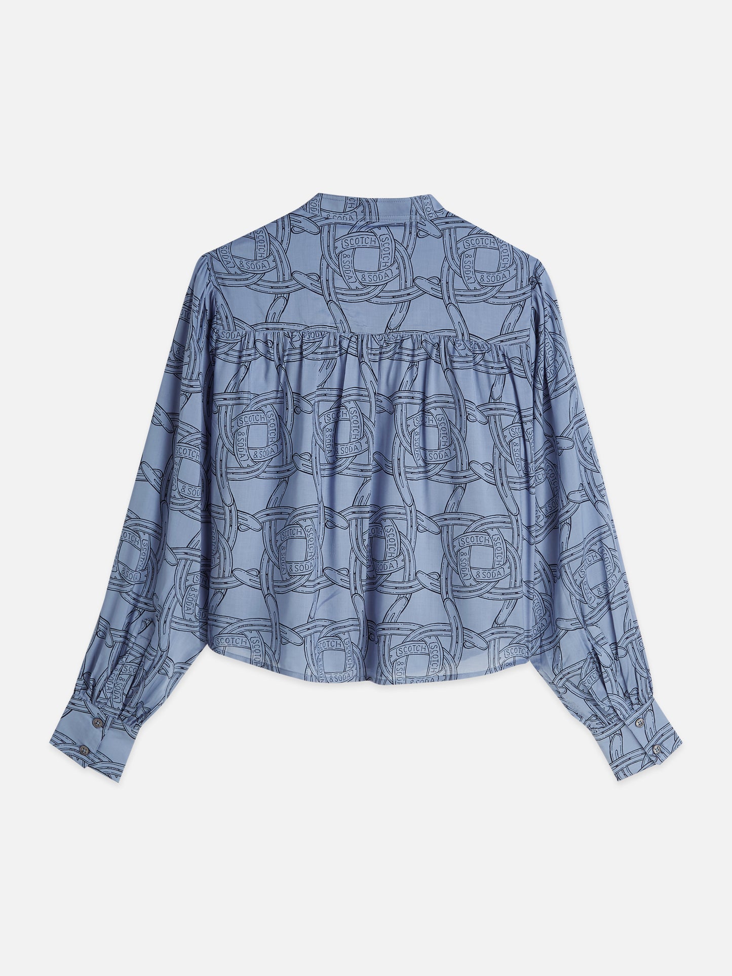 White Smoke PIN TUCK LONG SLEEVE SHIRT חולצה מכופתרת ארוכה SCOTCH & SODA