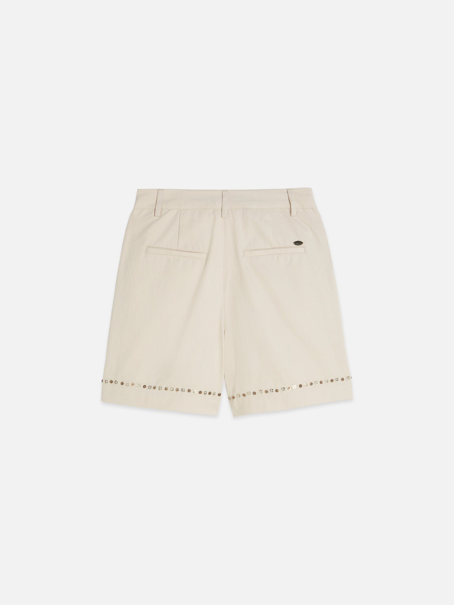 Light Gray EMBELLISHED HIGH RISE SHORTS מכנסיים קצרים SCOTCH & SODA