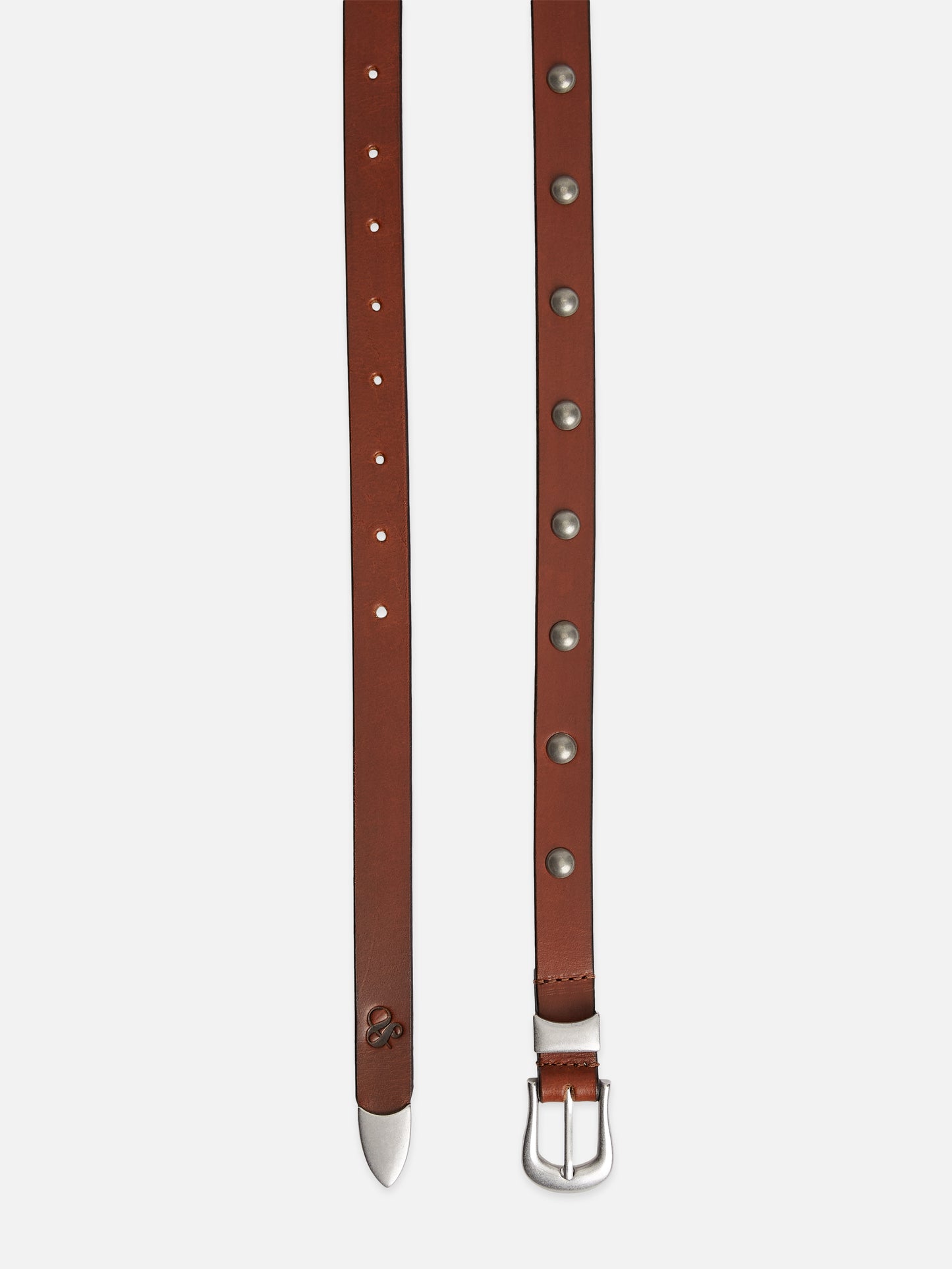White Smoke חגורת עור ניטים לנשים Studded SCOTCH & SODA