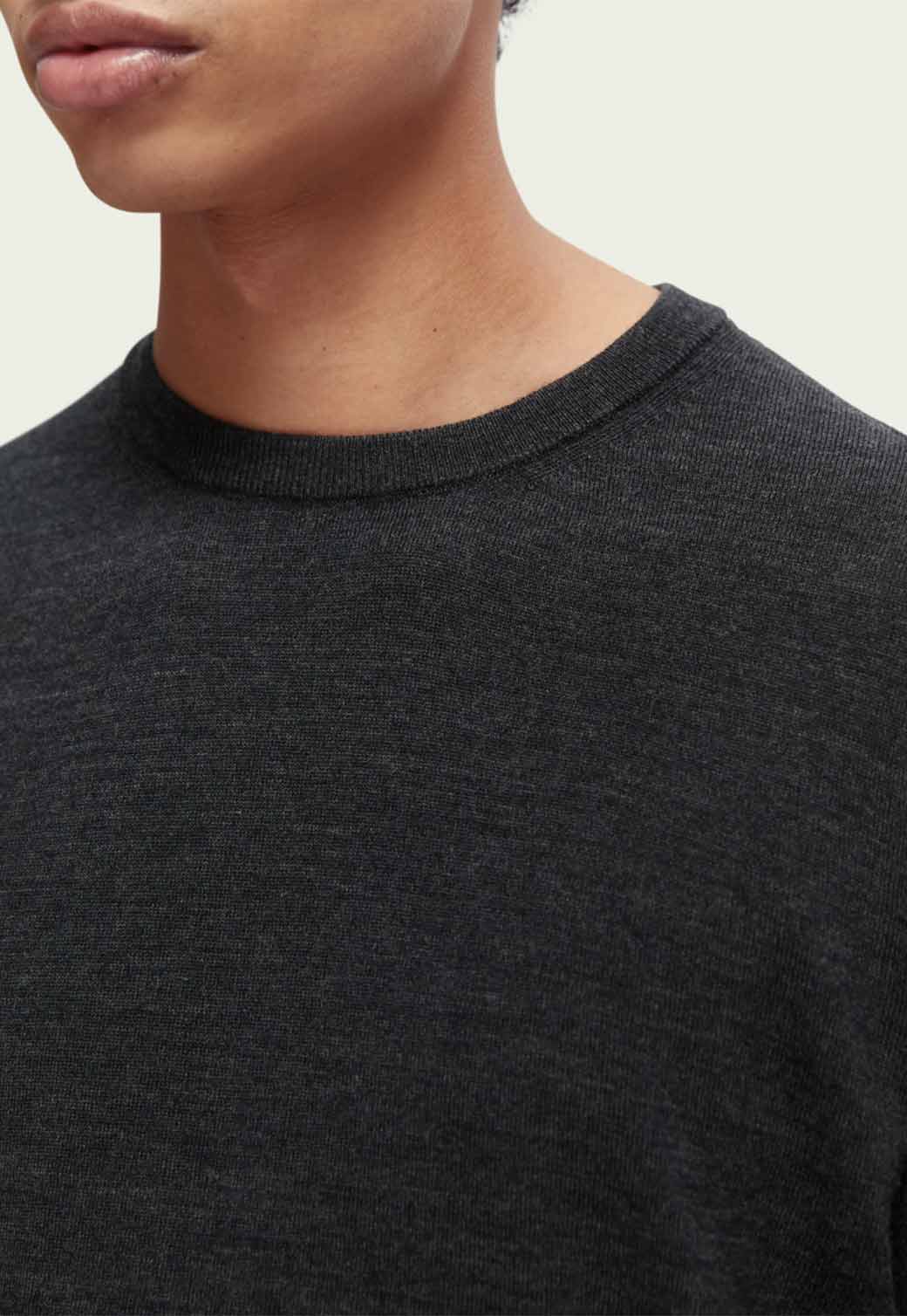 Gray סוודר במפתח עגול לגברים SCOTCH & SODA