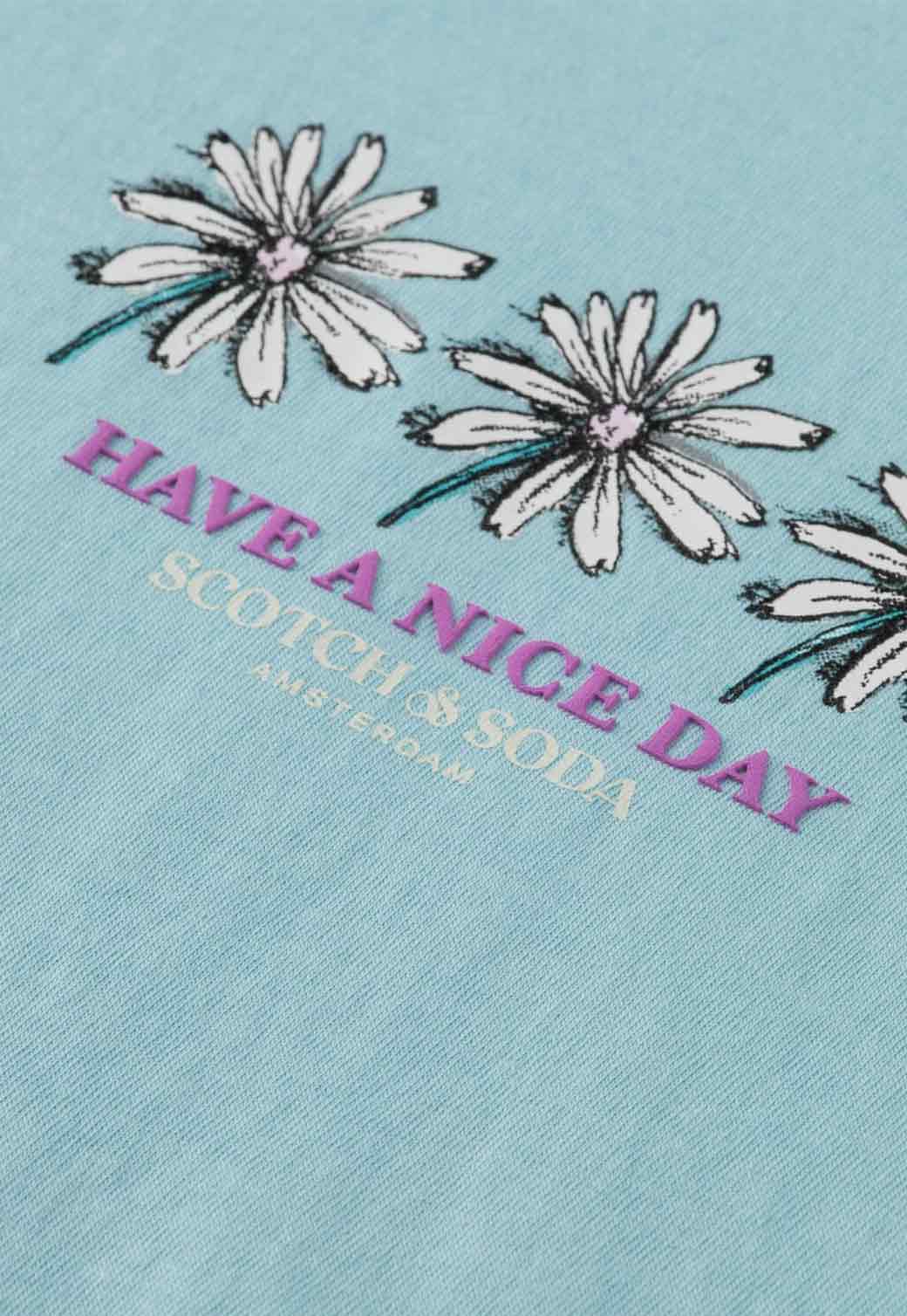 Dark Gray טי שירט קצרה לילדות SCOTCH & SODA