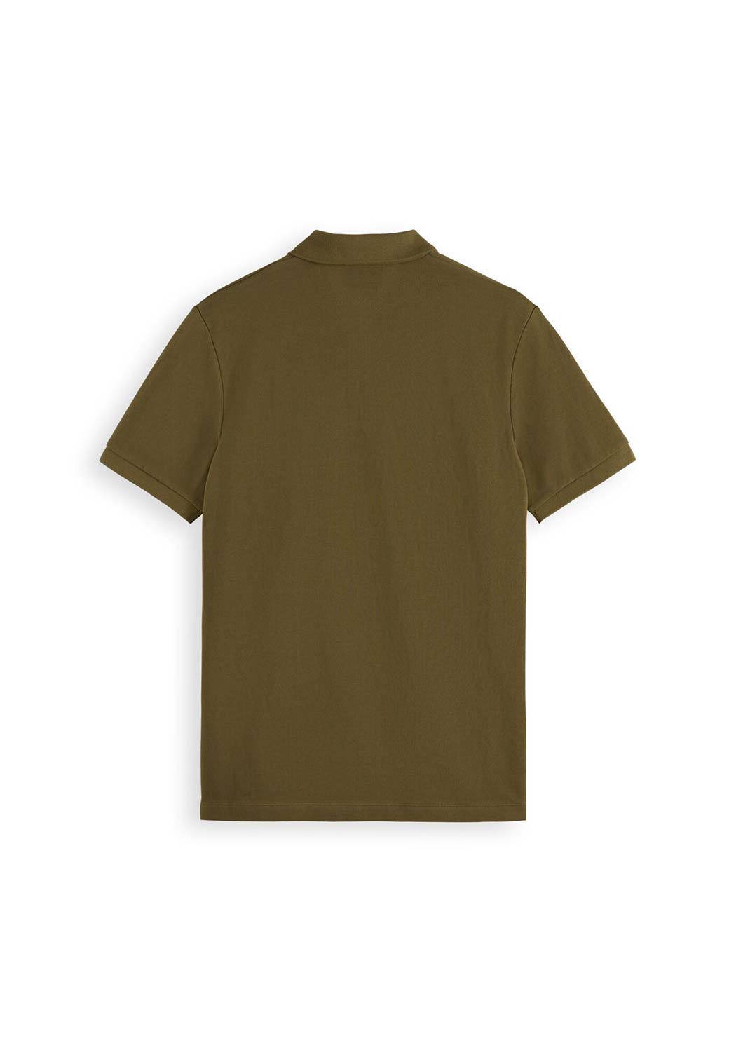 Dark Olive Green חולצת פולו קצרה לגברים SCOTCH & SODA