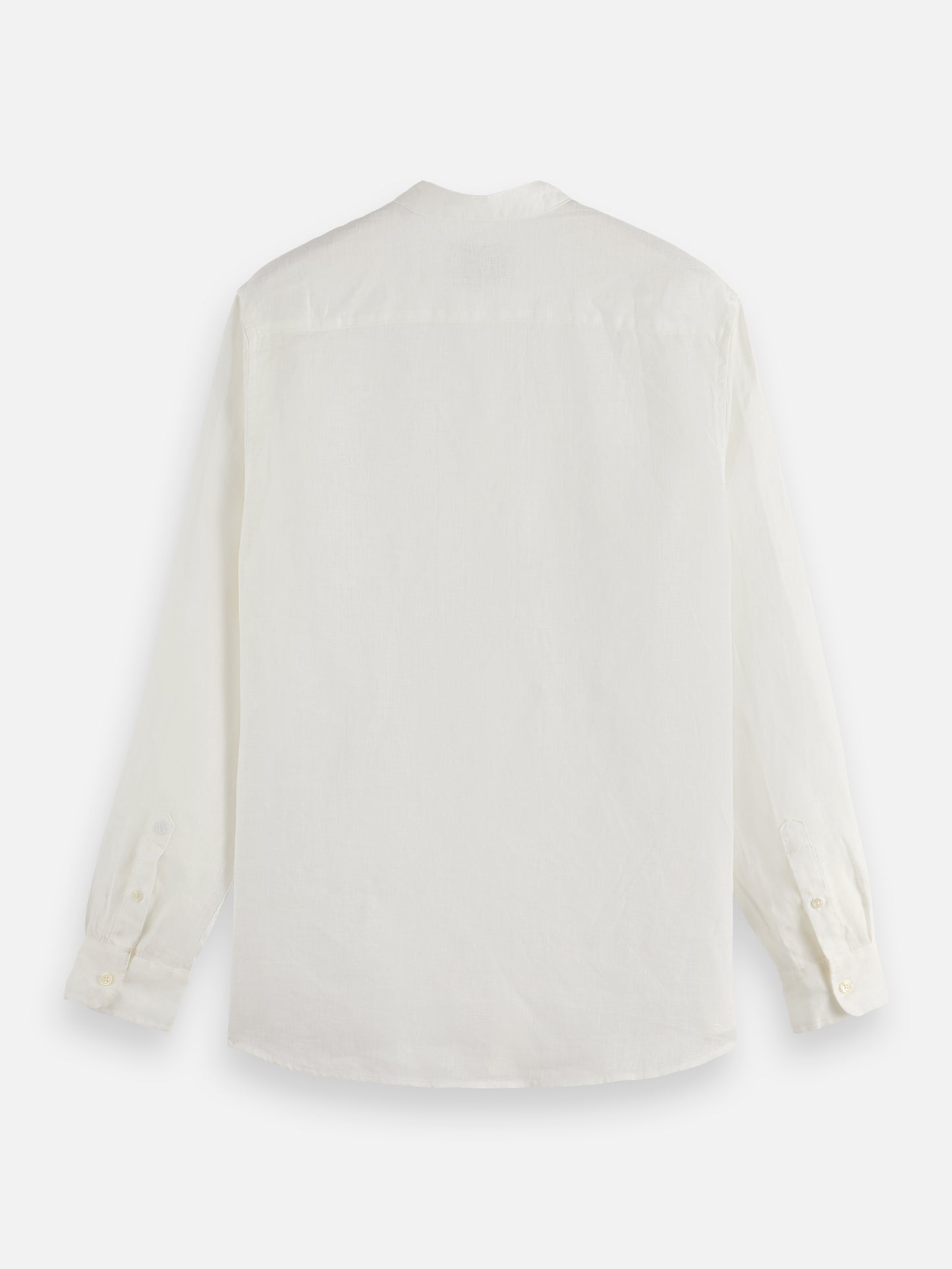 Light Gray CORE - LINEN SHIRT LS STAND UP COLLAR חולצה מכופתרת ארוכה SCOTCH & SODA