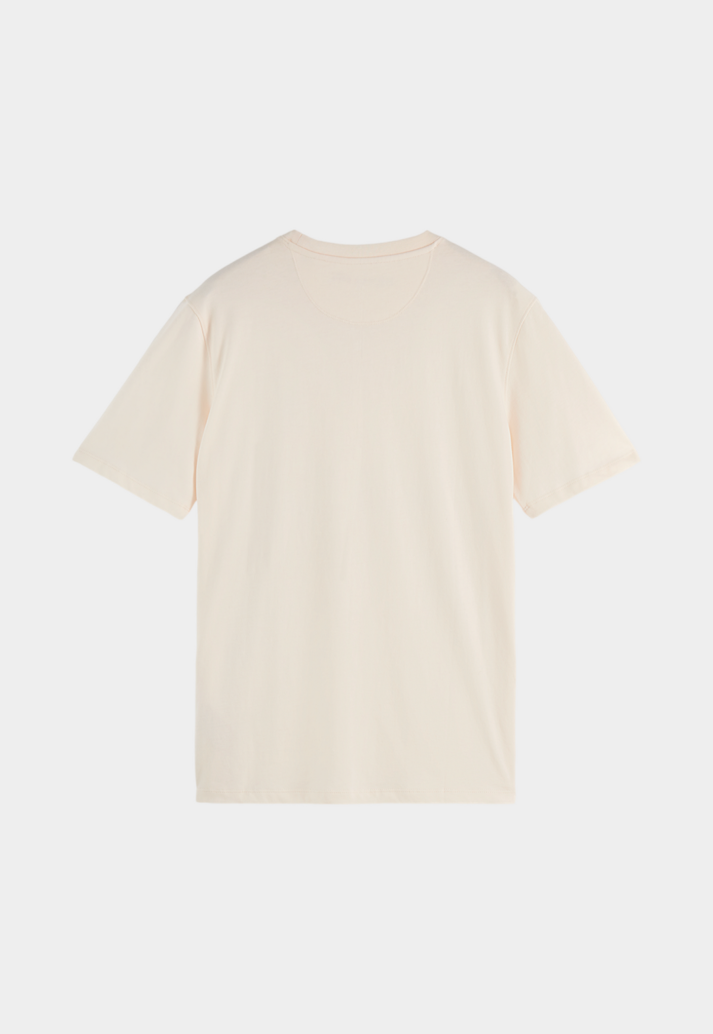 Beige טי שירט קצרה עם לוגו לגברים SCOTCH & SODA