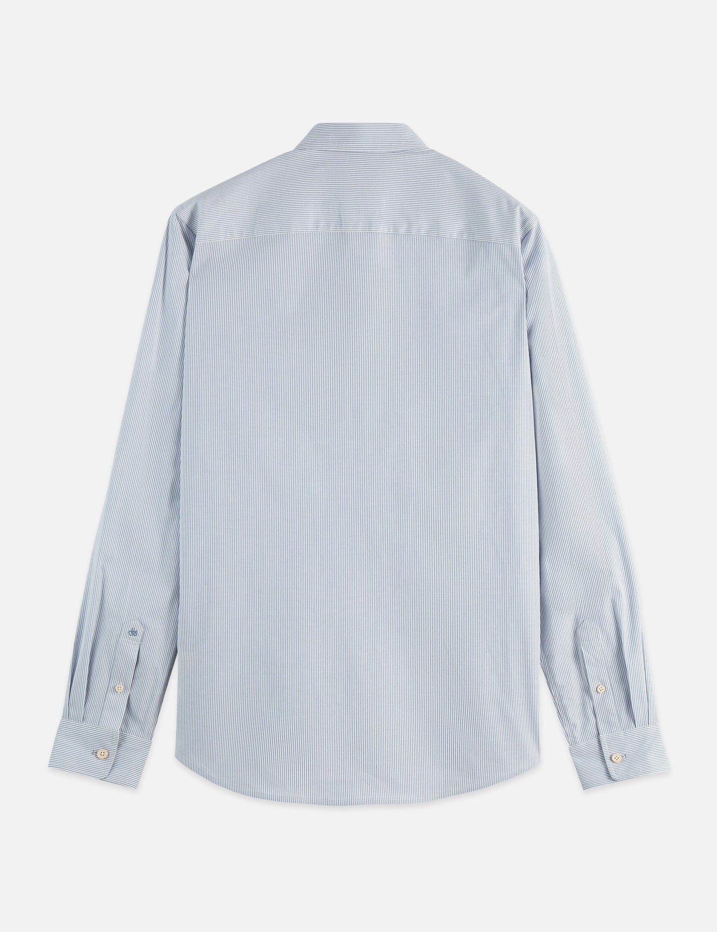 Light Gray חולצה מכופתרת ארוכה לגברים Core Poplin SCOTCH & SODA