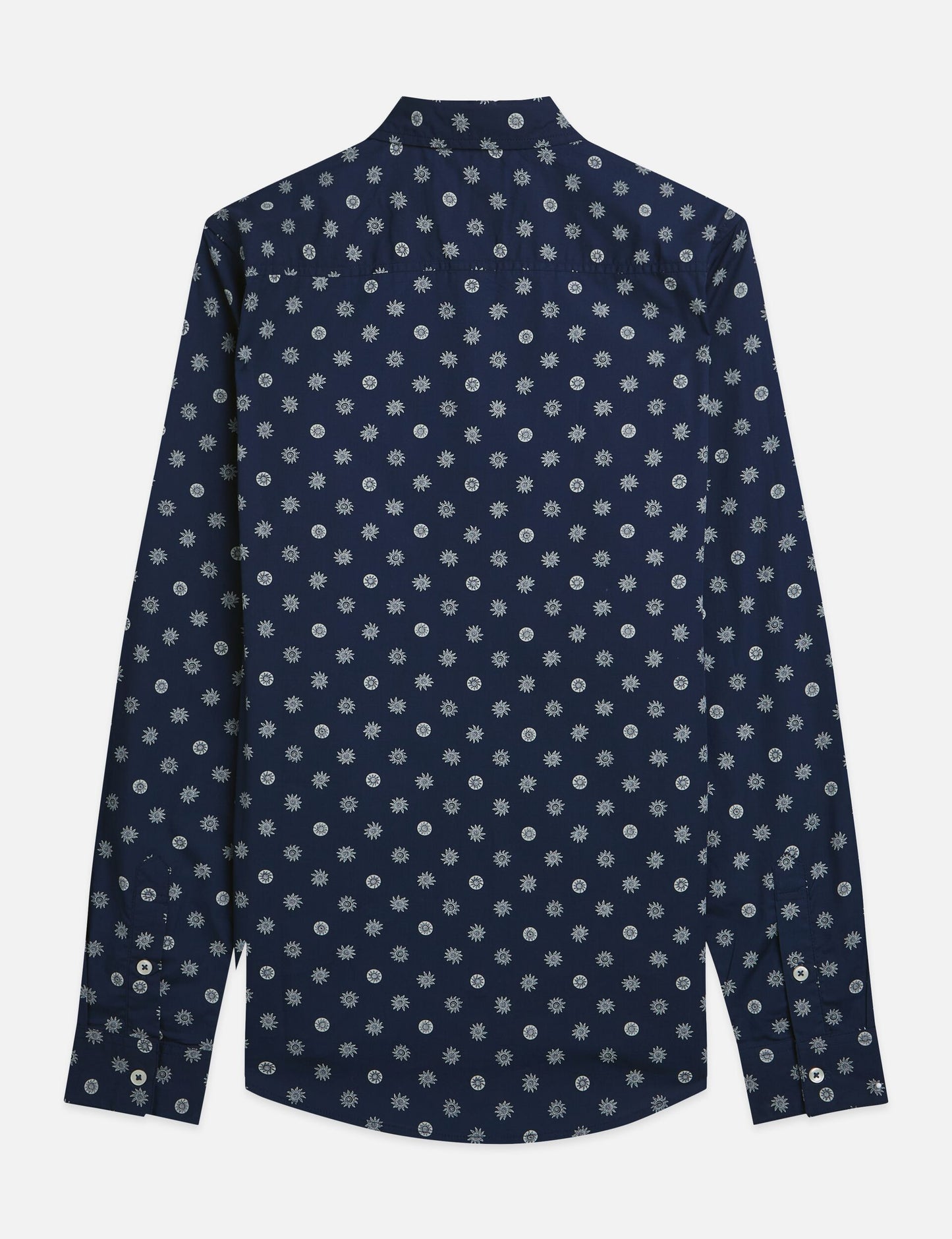 White Smoke חולצת מכופתרת ארוכה לגברים בגזרת Poplin SCOTCH & SODA