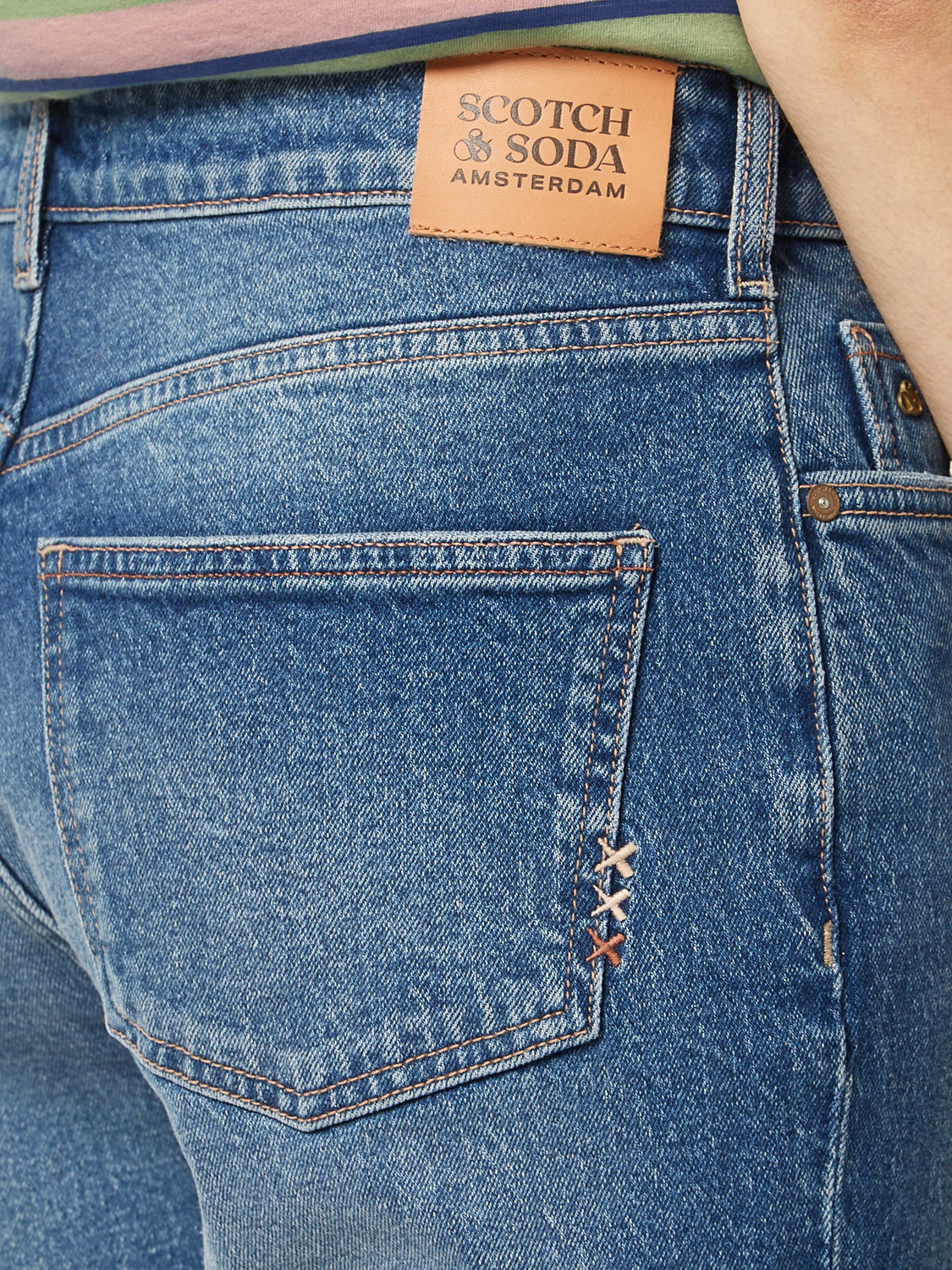 Dark Slate Blue ג'ינס ארוך לנשים The Sky – Straight Leg SCOTCH & SODA