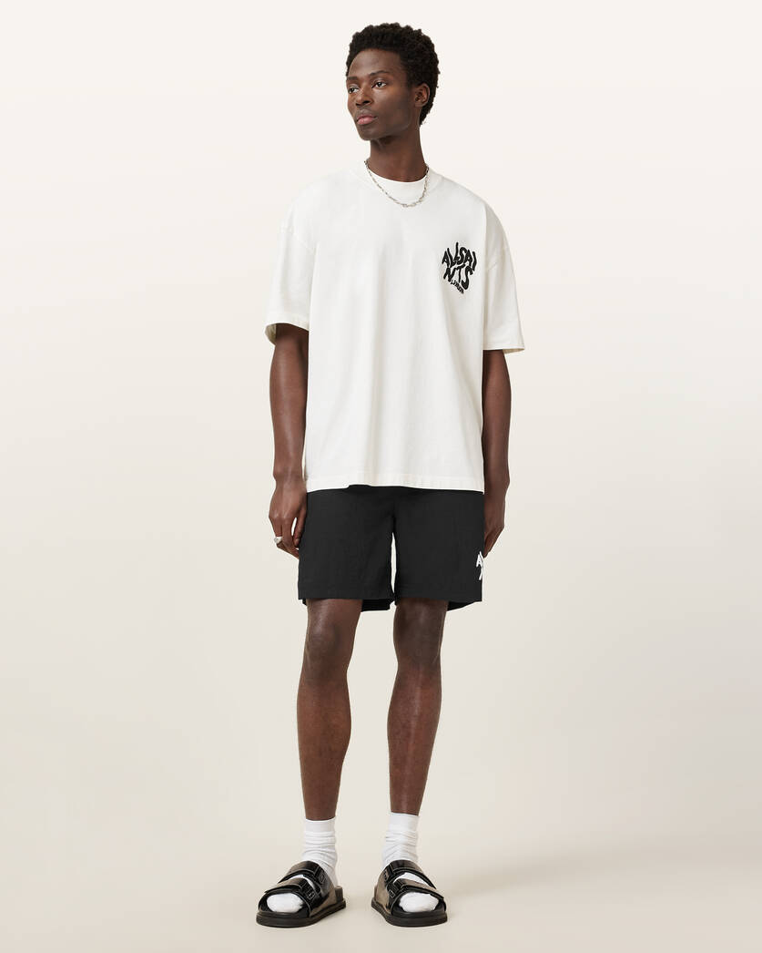 Antique White מכנסיים קצרים לגברים Orlando ALLSAINTS