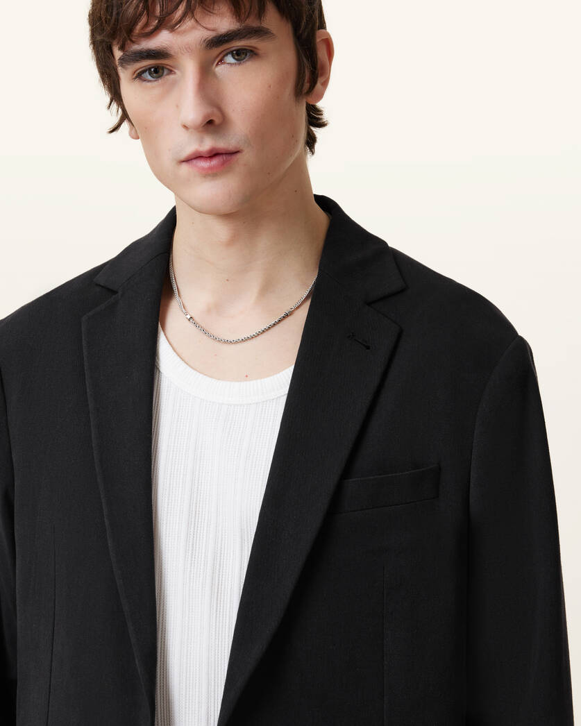 Black בלייזר לגברים Bay ALLSAINTS