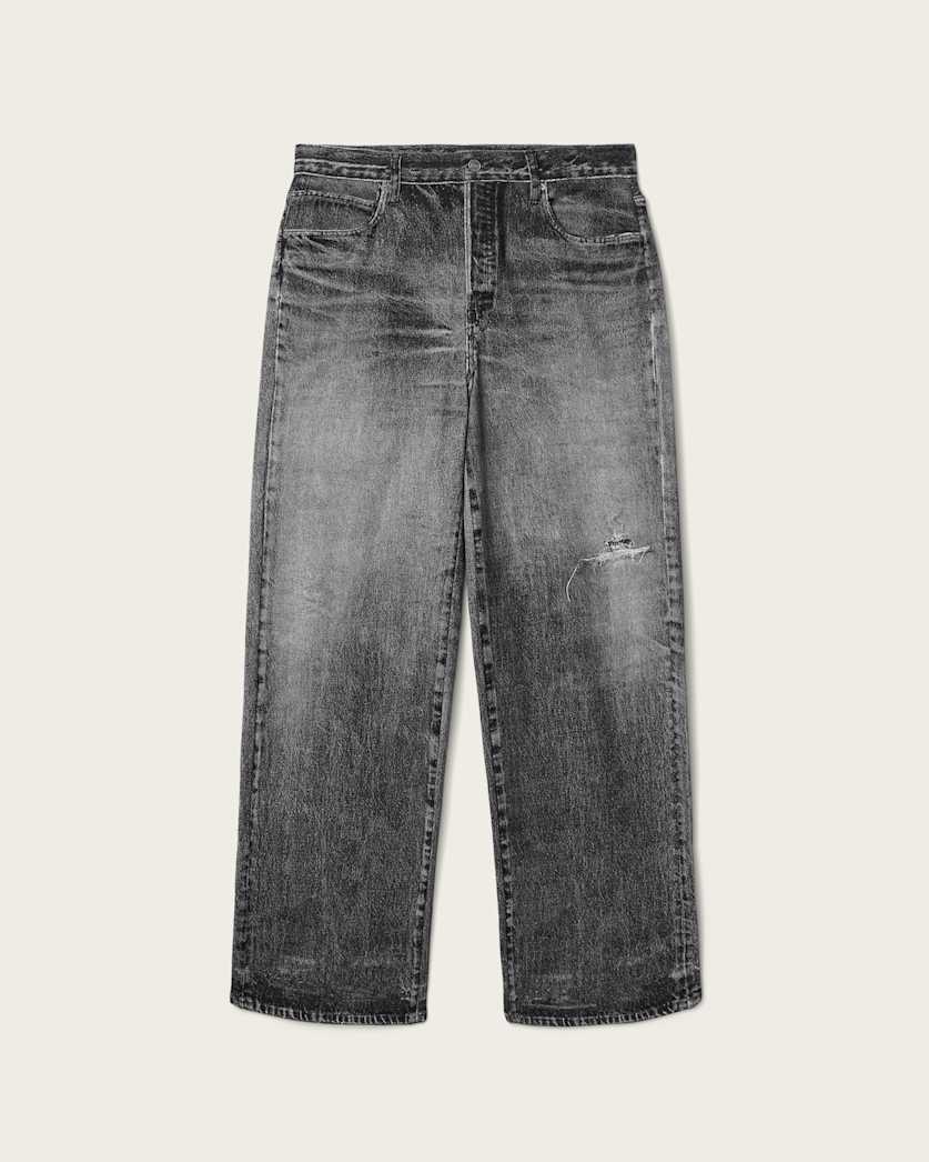 Dark Slate Gray ג'ינס ארוך לגברים Lenny - Loose Fit ALLSAINTS