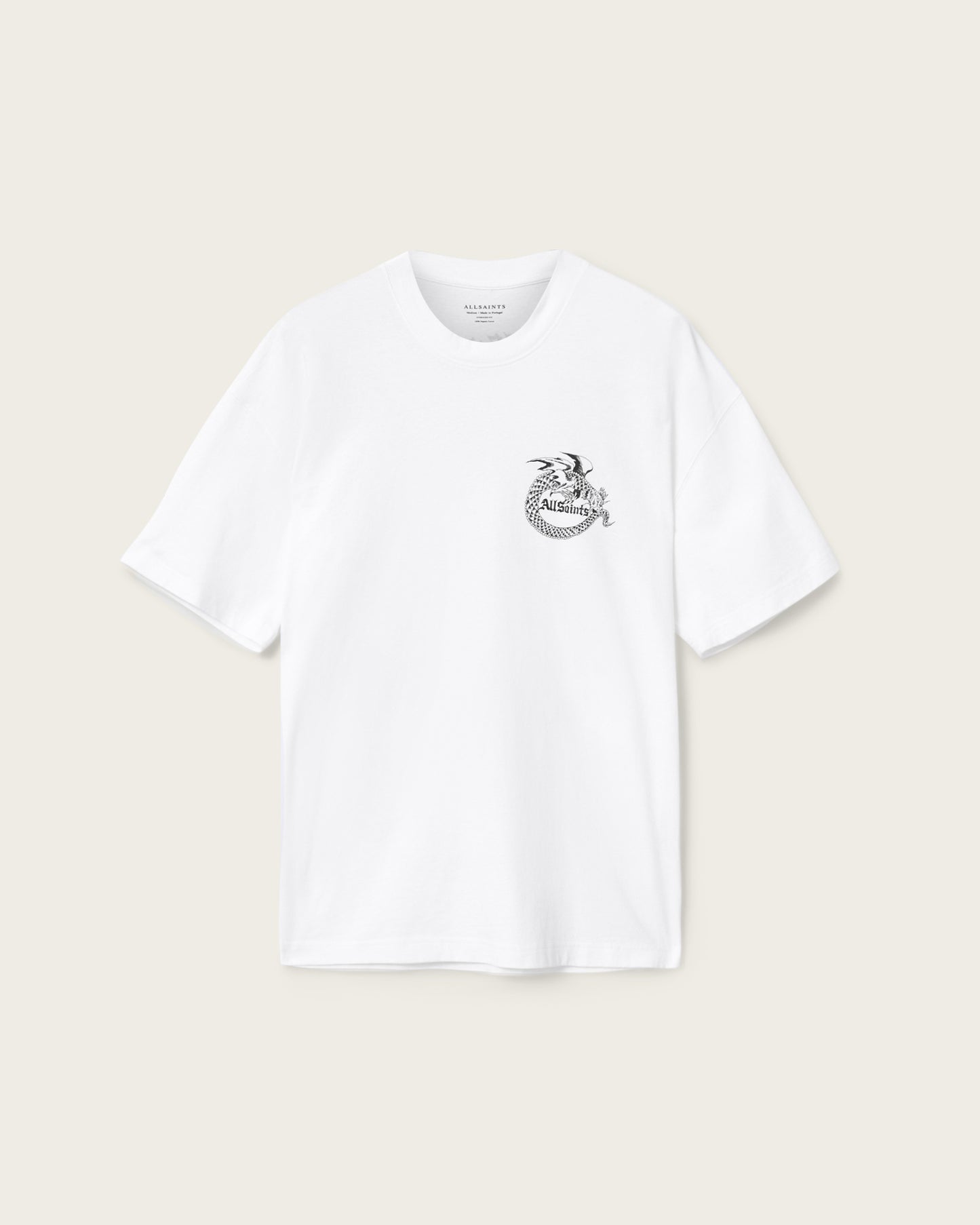 White Smoke טי שירט קצרה לגברים Terra ALLSAINTS