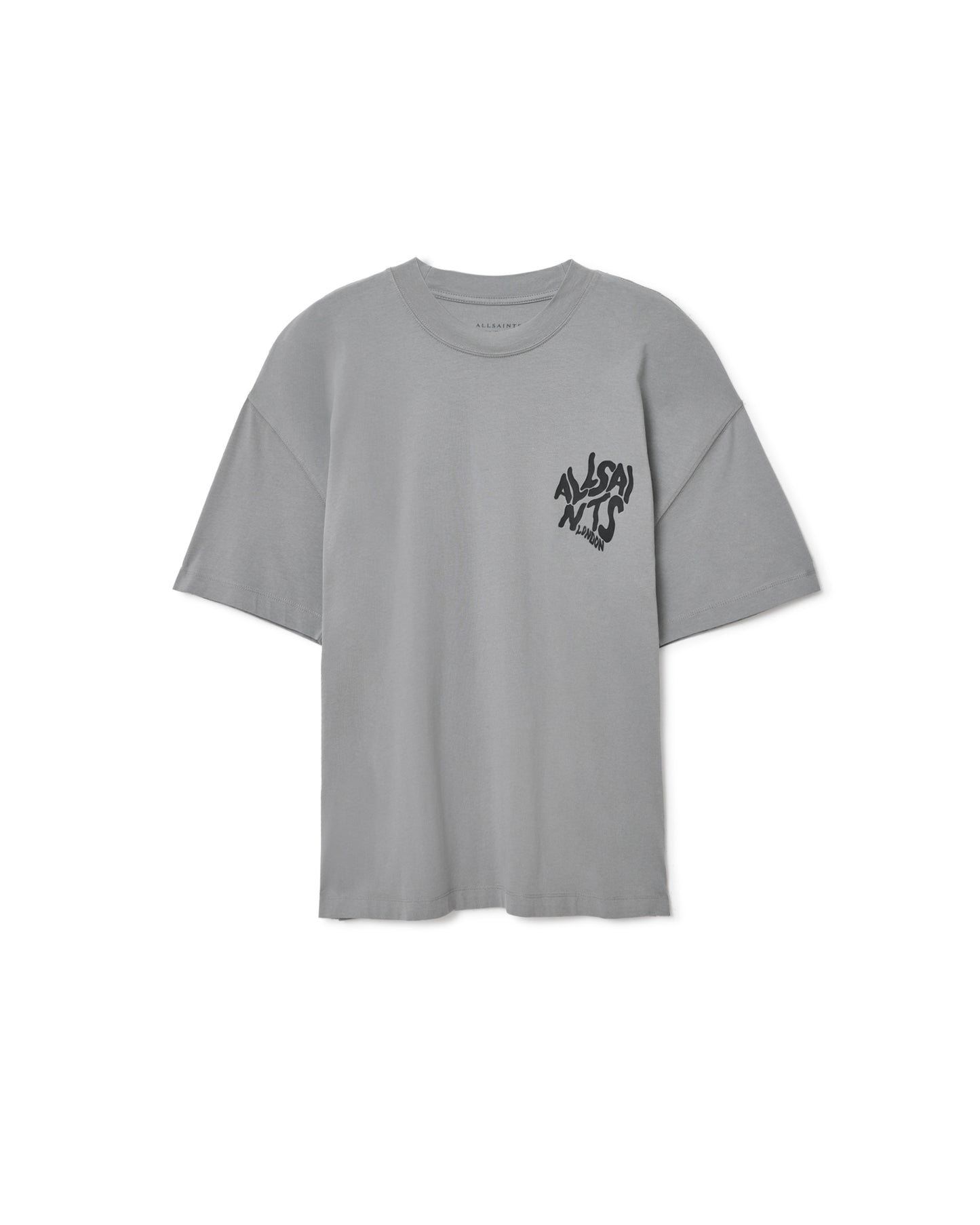 Dark Gray טי שירט קצרה לגברים Orlando ALLSAINTS