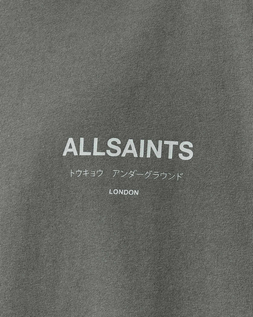 Dim Gray טי שירט קצרה לגברים Washed Tee ALLSAINTS