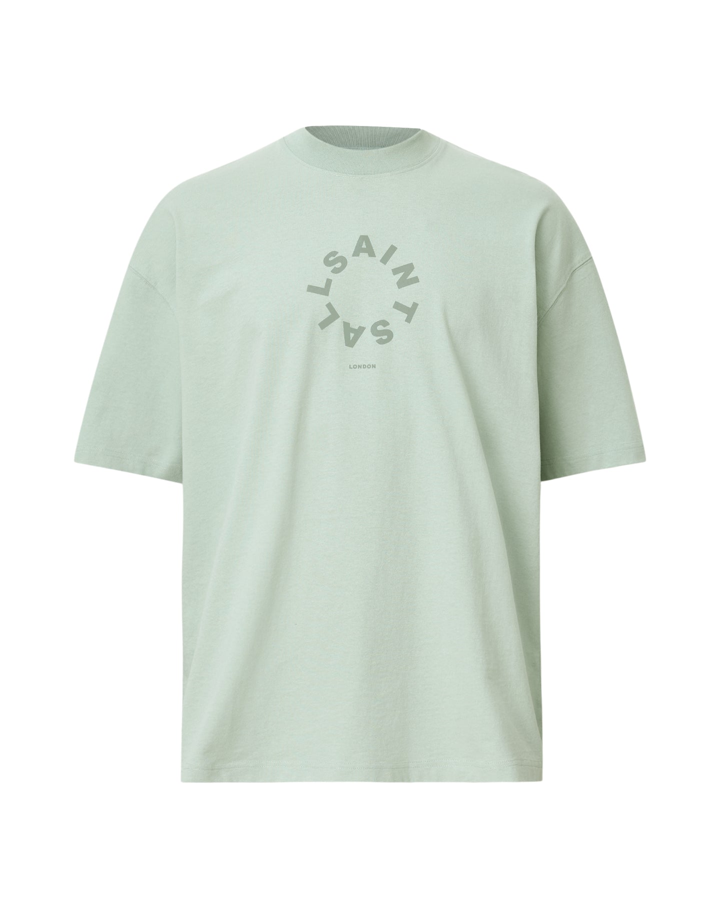 Light Gray טי שירט קצרה לגברים Tierra ALLSAINTS