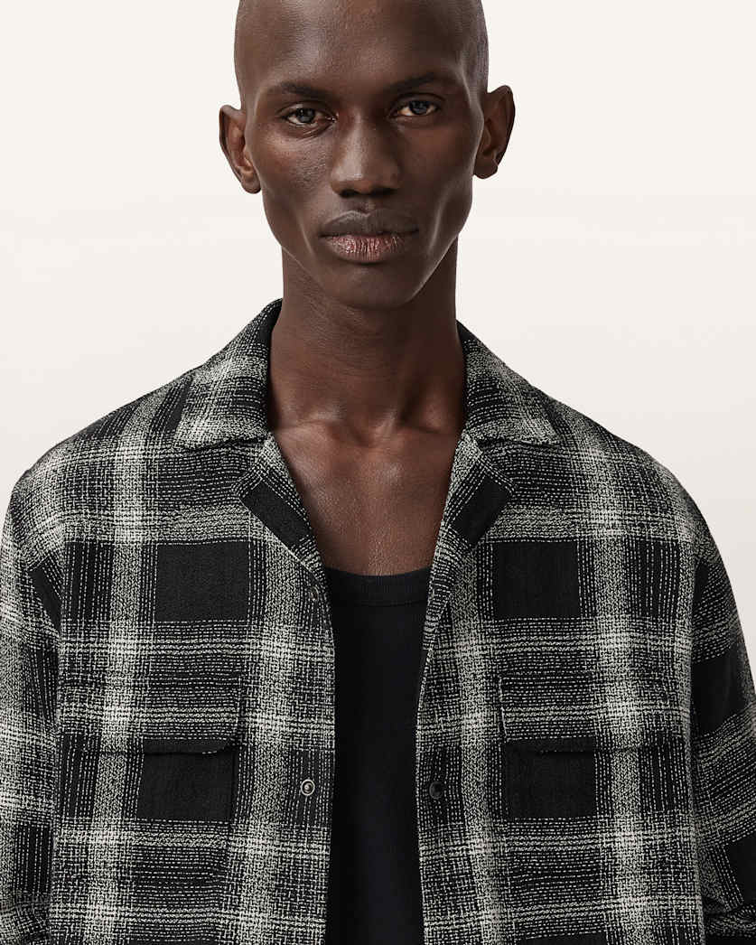 Beige חולצה מכופתרת ארוכה לגברים Teshio ALLSAINTS