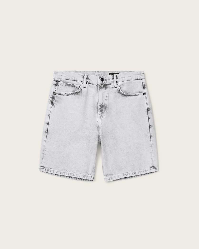 Light Gray מכנסי ג׳ינס קצרים לגברים Lenny - Loose ALLSAINTS