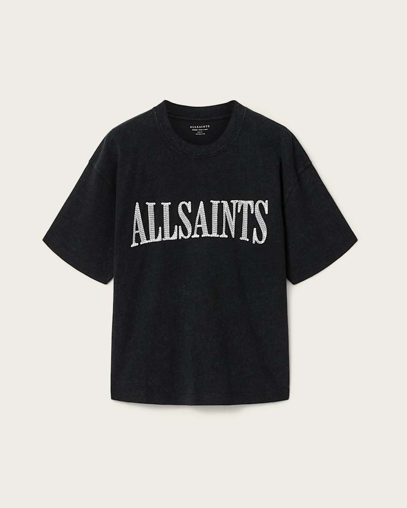 Black טי שירט לגברים Dash ALLSAINTS