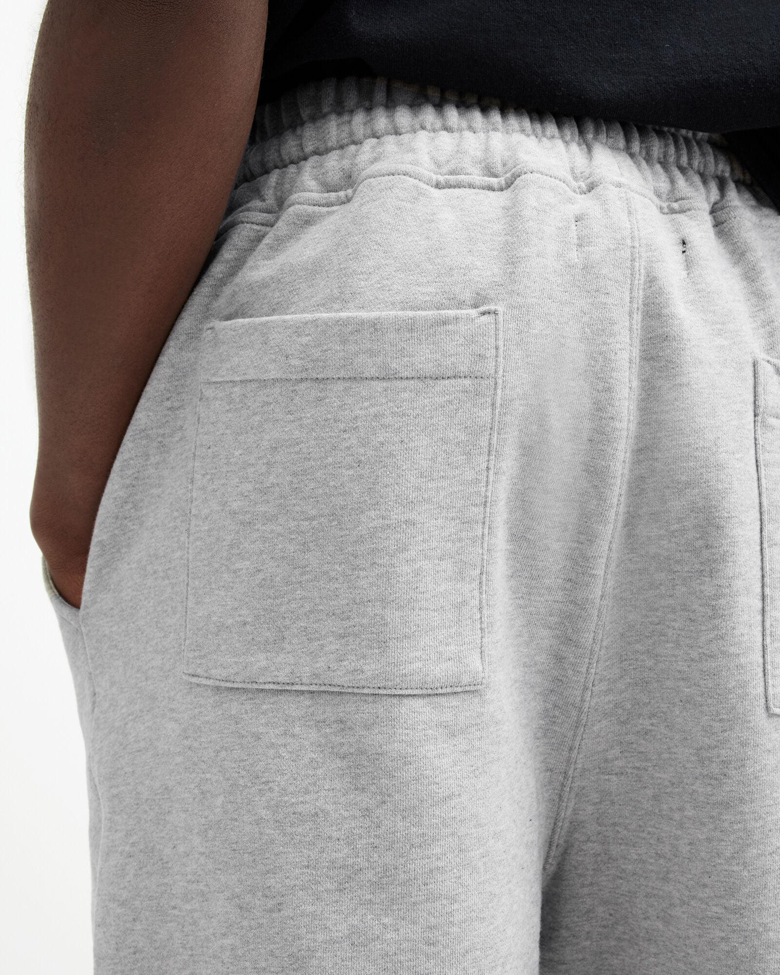 Gray מכנסי טרנינג קצרים לגברים Underground ALLSAINTS