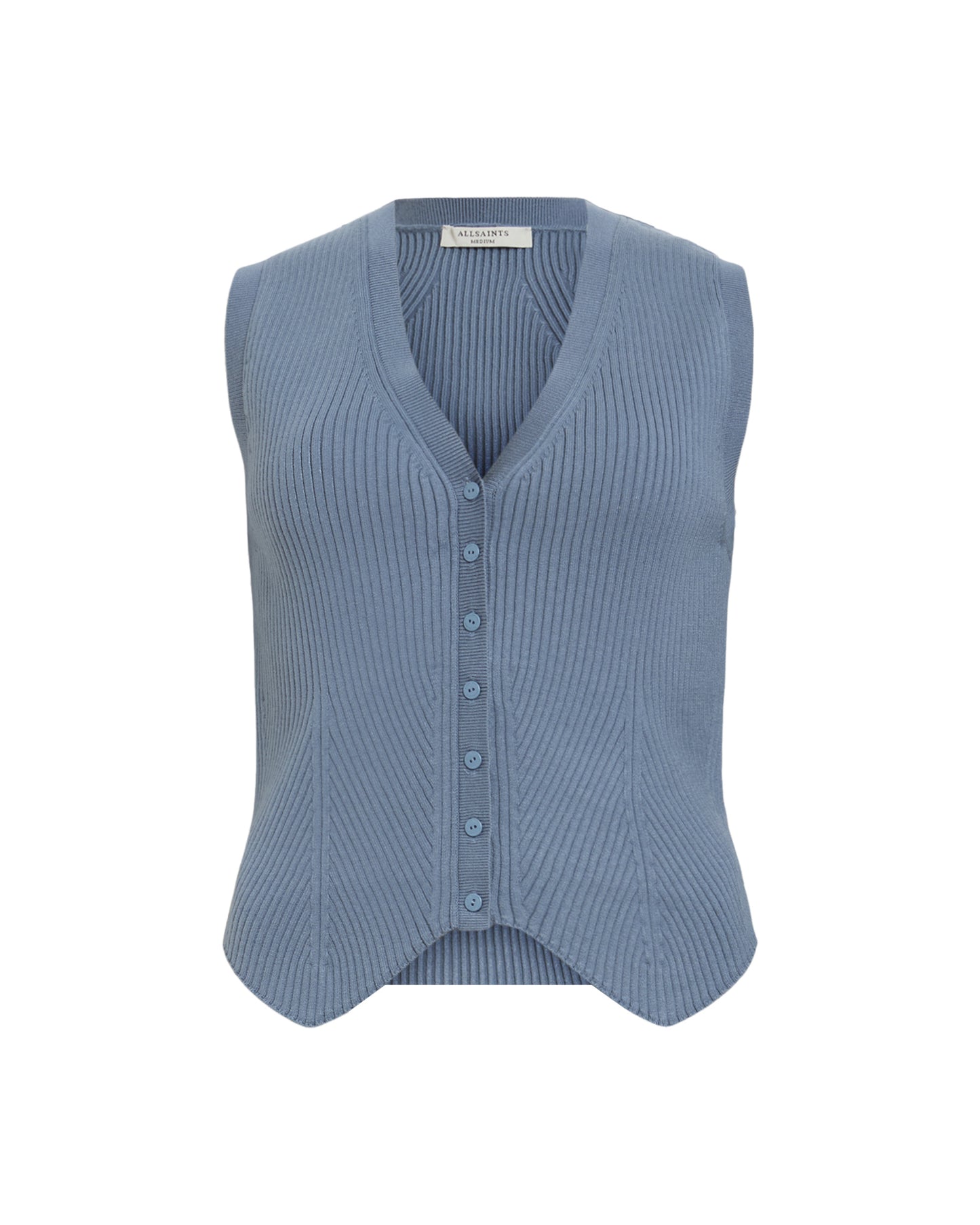 Slate Gray ווסט סריג לנשים Cruz ALLSAINTS