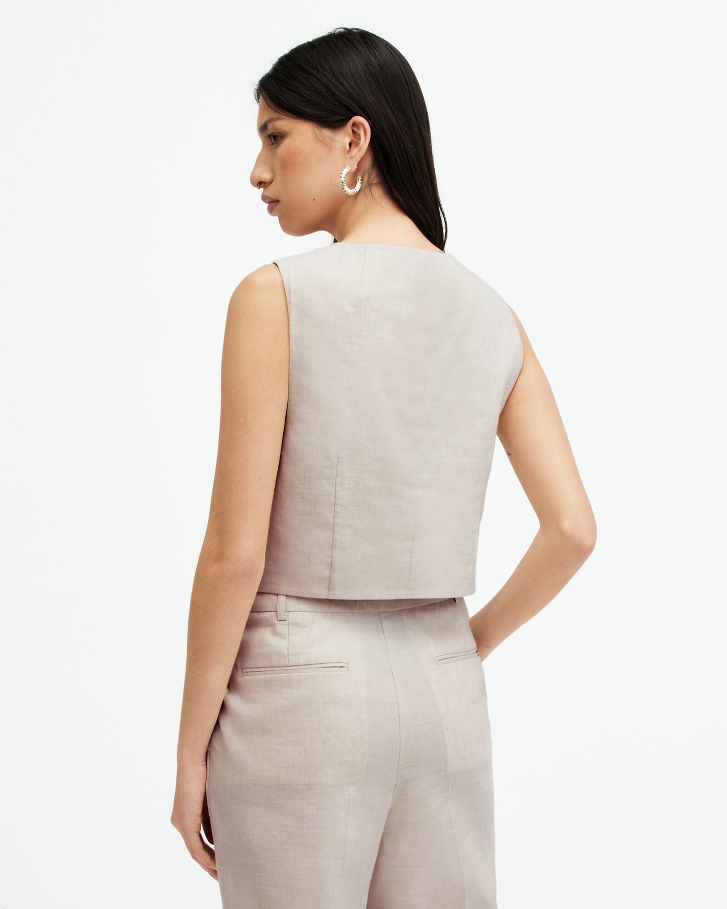 Antique White ווסט לנשים Whitney ALLSAINTS