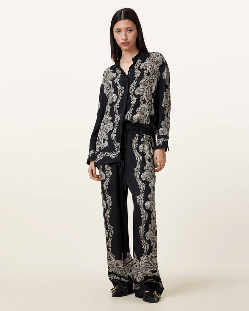 Beige מכנסיים ארוכים לנשים Tyler ALLSAINTS