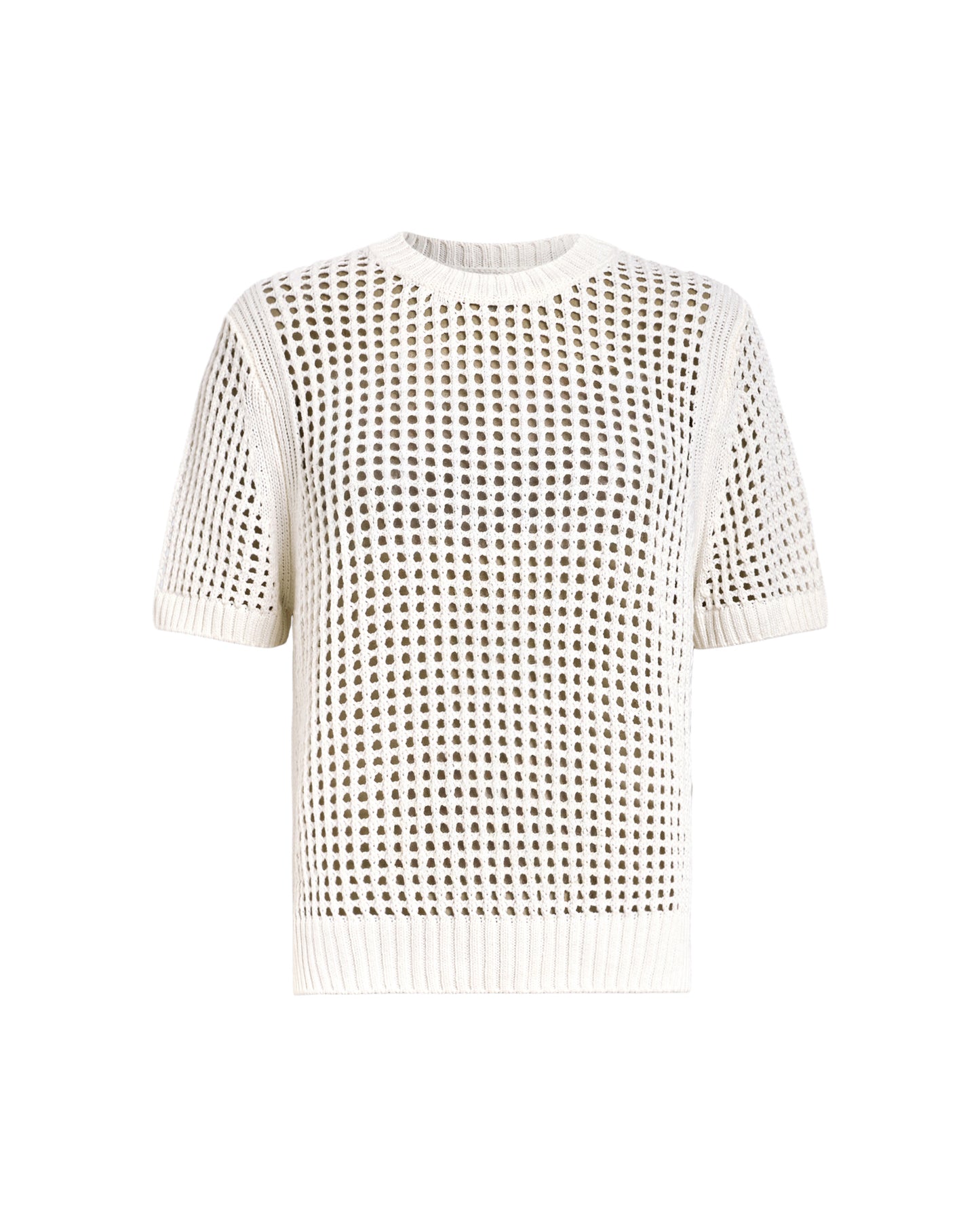 Beige טי שירט קצרה רשת לנשים Paloma ALLSAINTS