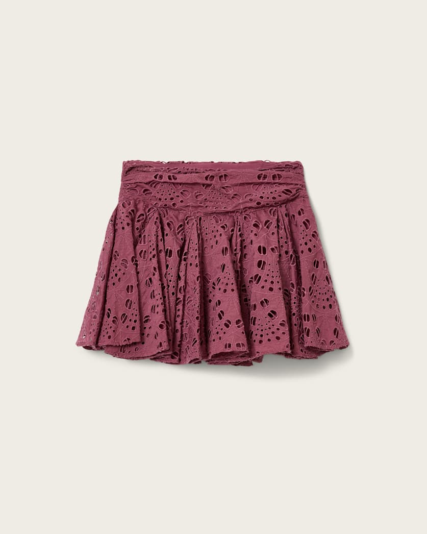 Maroon חצאית מיני לנשים Dotty ALLSAINTS
