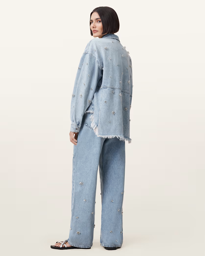 Beige ג'ינס ארוך לנשים Blake ALLSAINTS