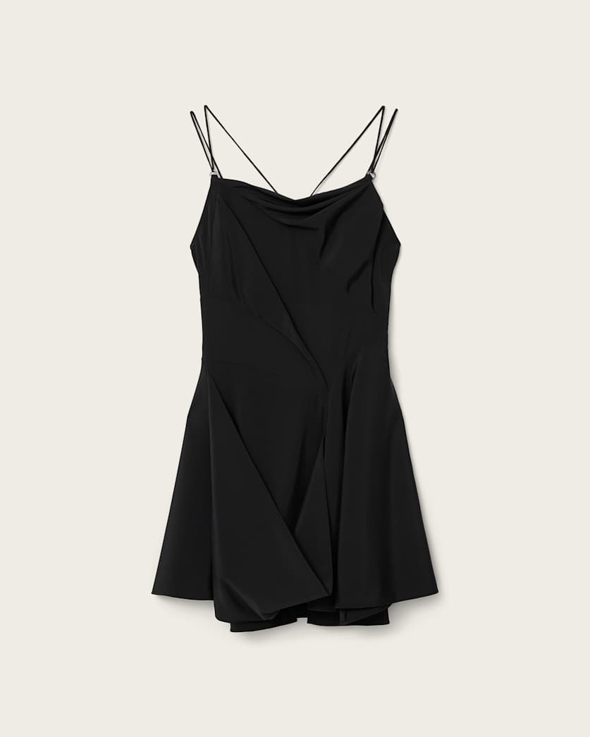 Black שמלת מיני לנשים Claire Mini Dress ALLSAINTS