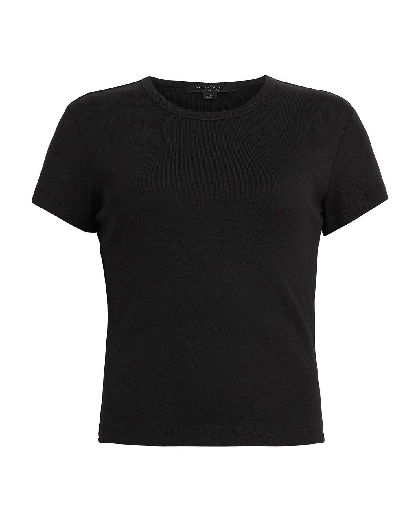 Black טי שירט קצרה לנשים Stevie ALLSAINTS