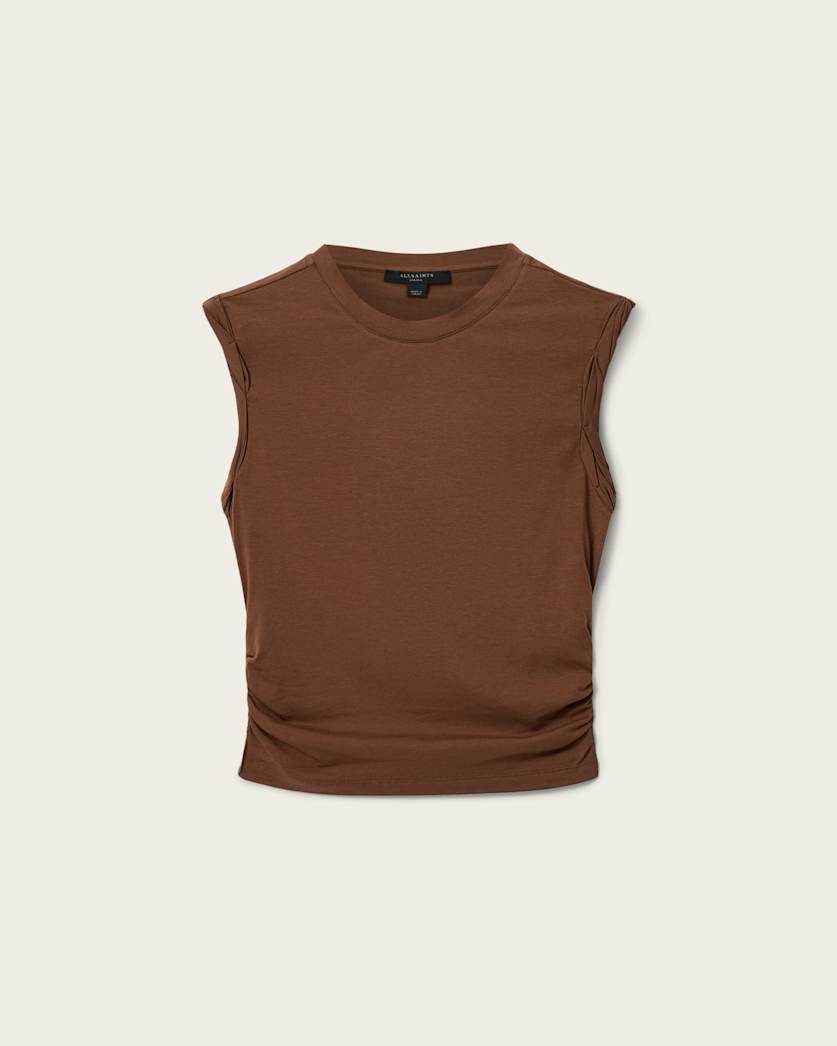 Saddle Brown גופיה לנשים West ALLSAINTS