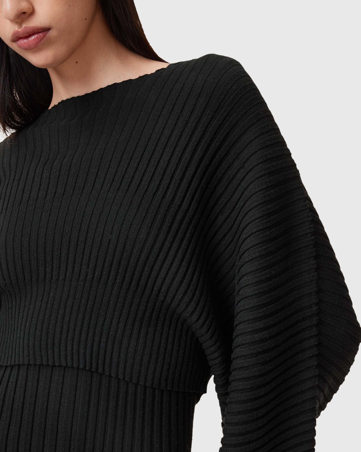 Light Gray שמלת מידי לנשים 2 ב-1 Minori ALLSAINTS