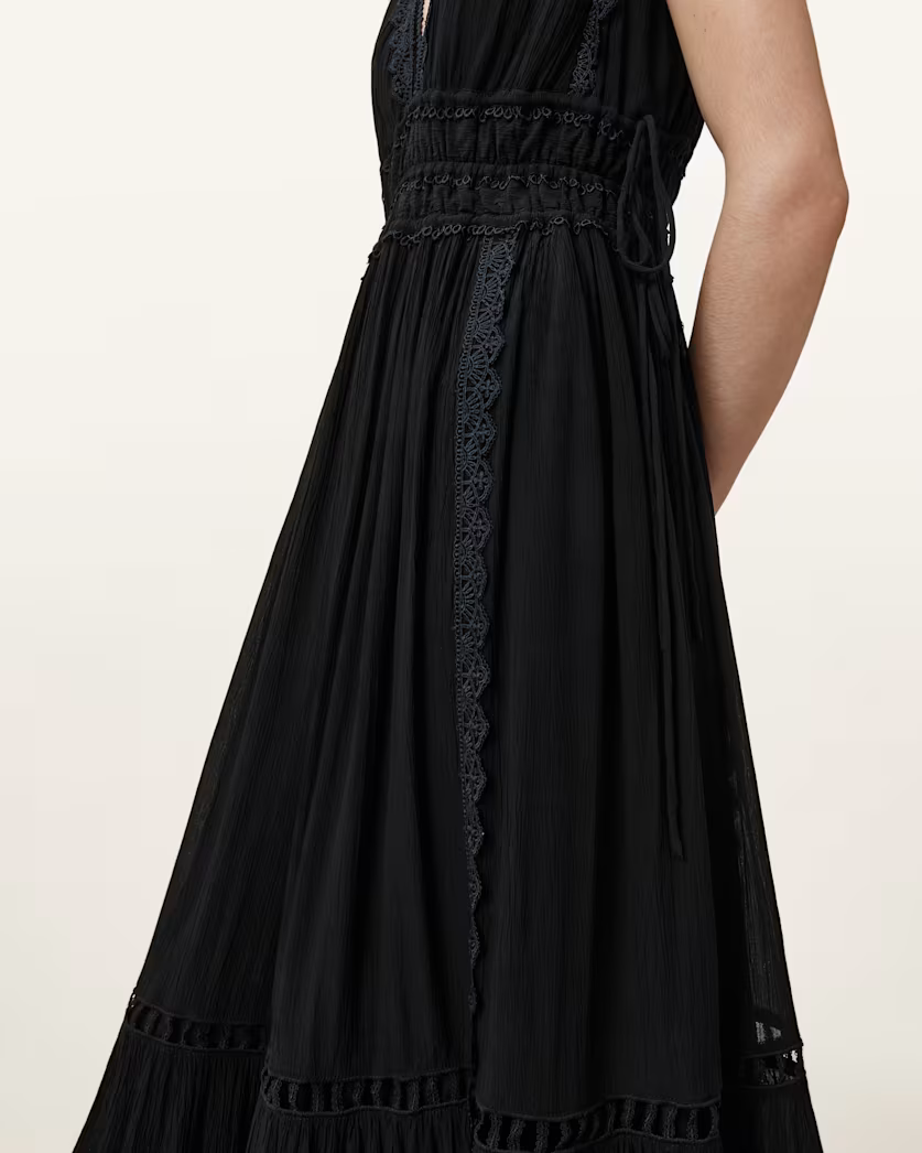 Antique White שמלת מקסי לנשים Xanthe ALLSAINTS